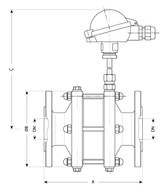 Model 933-G Dimensions Illustration