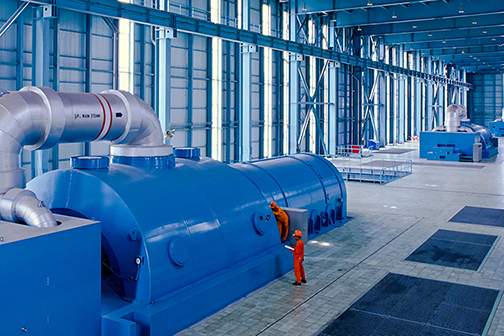 Power plant, turbine room